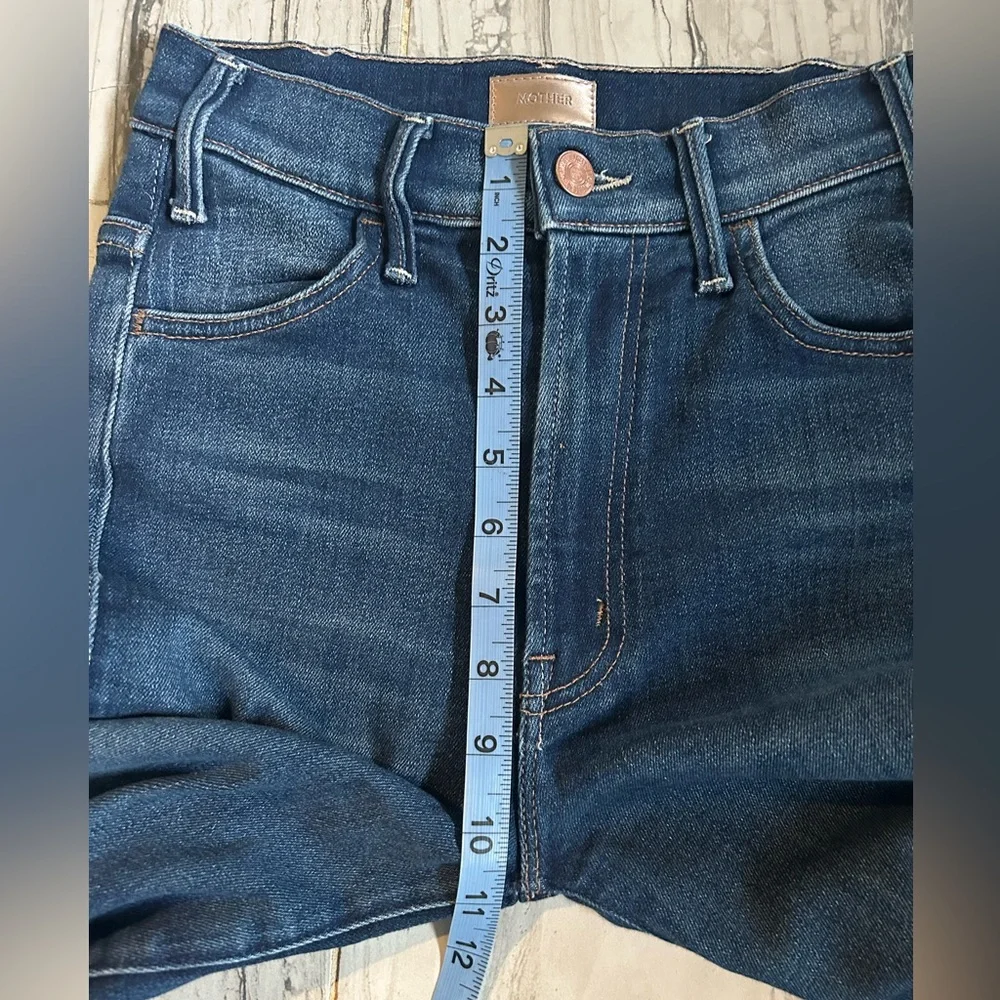 MOTHER The Hustler Ankle Fray in Home Movies High Rise Cropped Flare Jeans - Picture 10 of 16